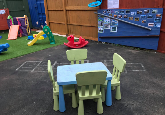 outside play area at Starlight's Daycare Nursery